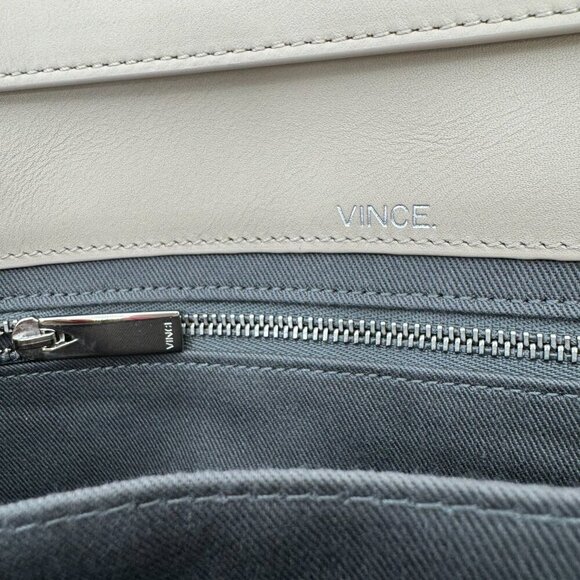 Vince Tan Python Embossed Leather Crossbody Envelope Purse Reptile Clutch Bag - Picture 9 of 11